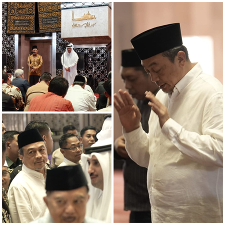 UBN Hadiri Shalat Gaib Mantan Emir Qatar di Istiqlal